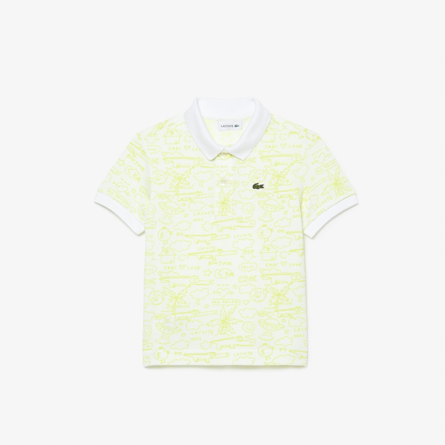 Boys Lacoste Organic Cotton Polo Shirt