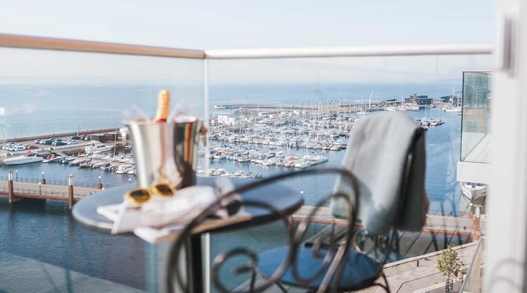 Deluxe double room with balcony and harbour view at Clarion Hotel Sea U