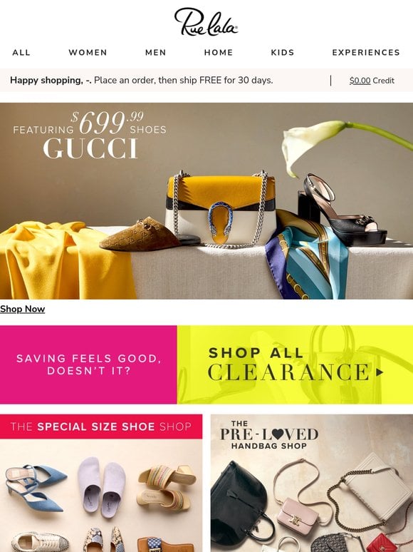 Rue La La limited-time fashion campaign
