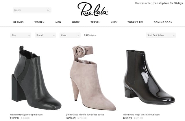 Rue La La designer dress and fashion boutique