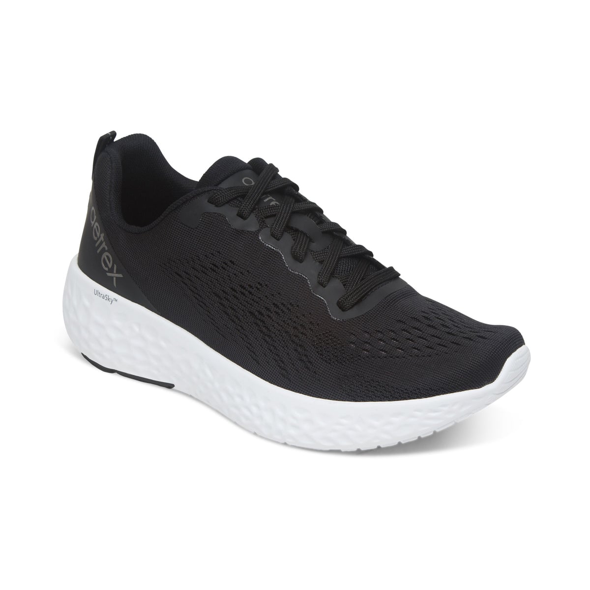 Black Aetrex Danika arch support sneaker