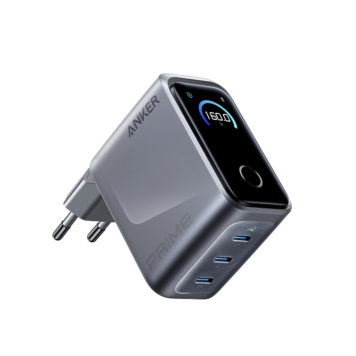 Anker Prime Ladegerät mit 160 W und drei Anschlüssen