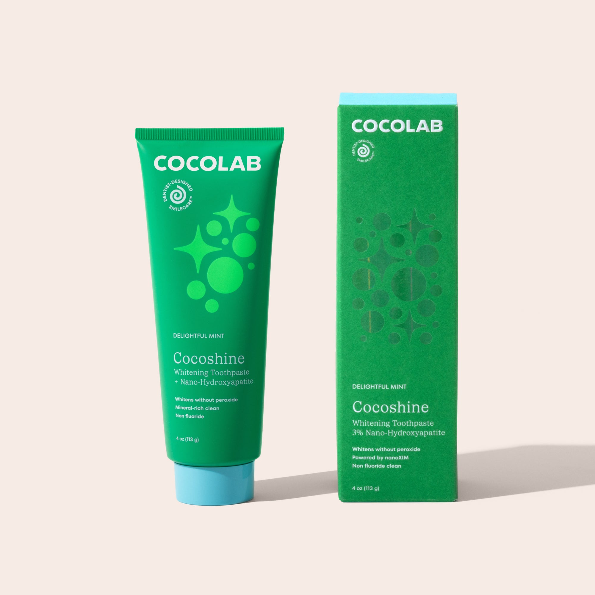 Delightful Mint Cocoshine toothpaste tube