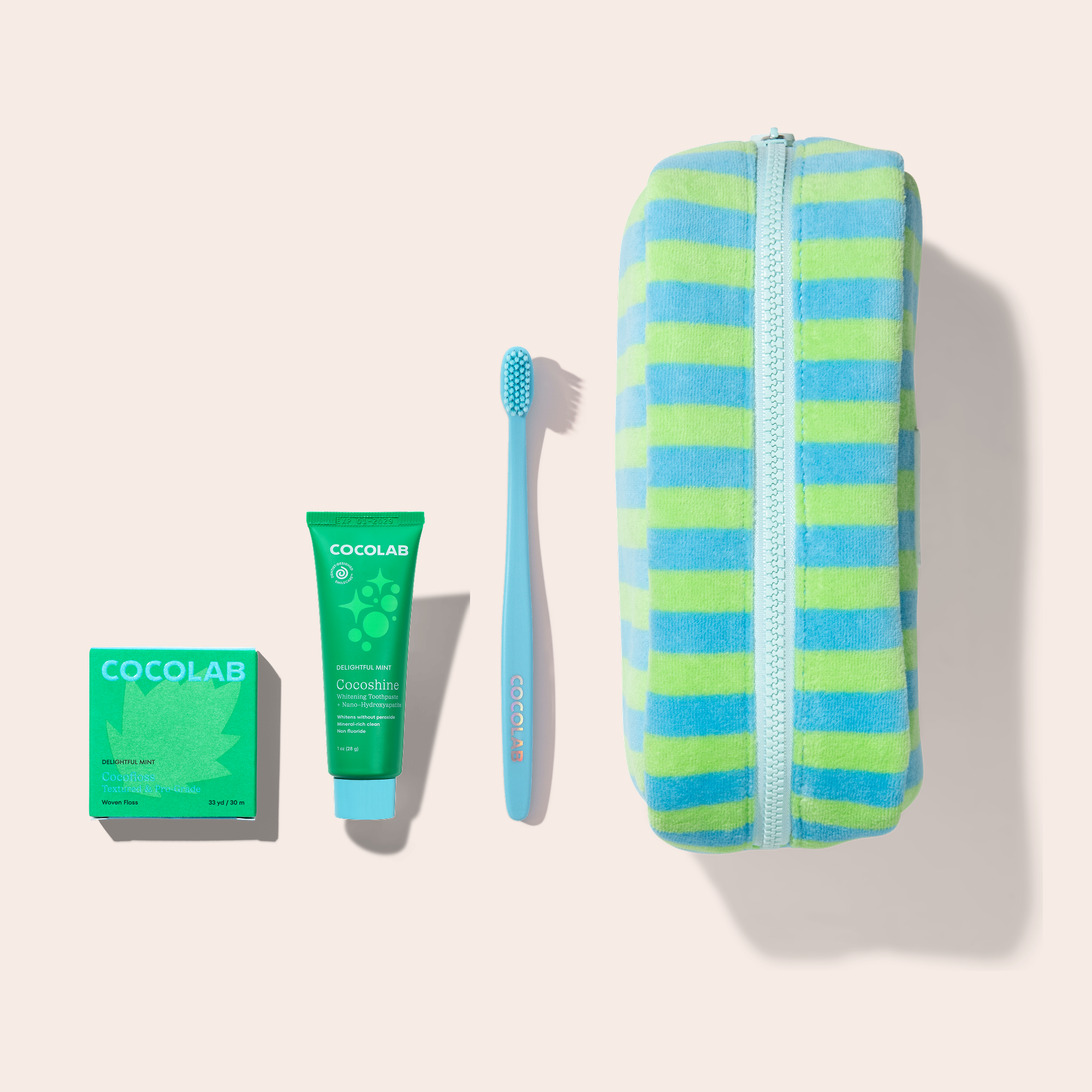 Ready Set Jet Complete Bundle with pouch and smile care essentials