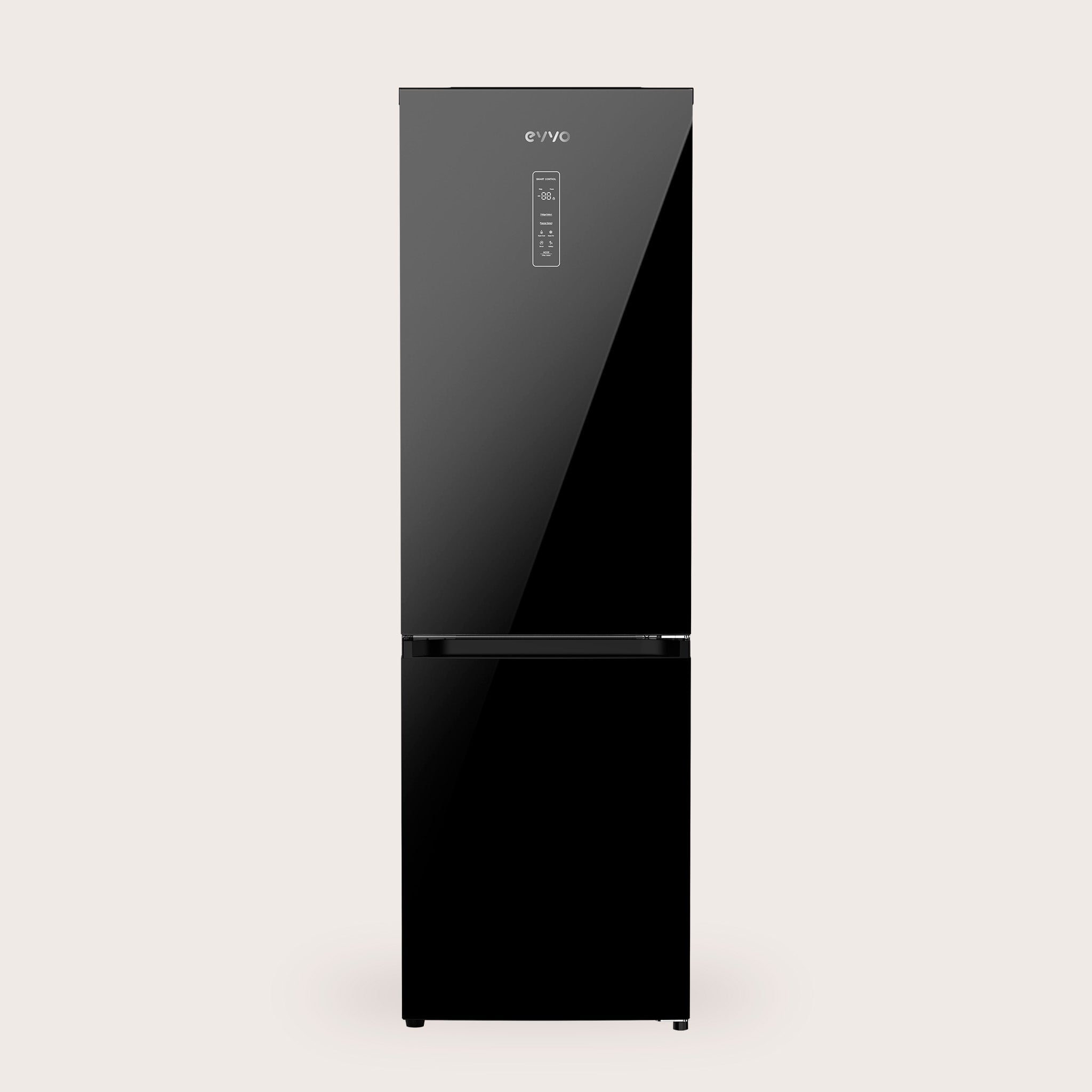 Frigorífico Combi EVVO F59B Glass en acabado negro