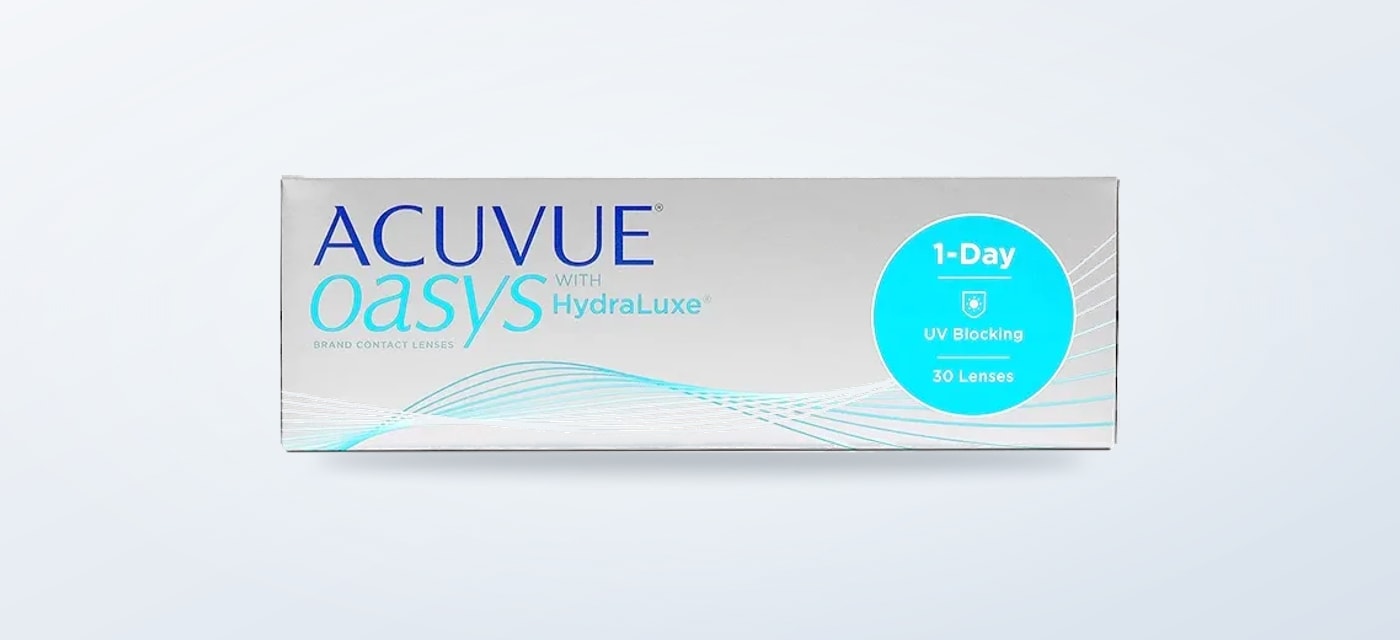 Acuvue Oasys 1-Day with HydraLuxe contact lens pack