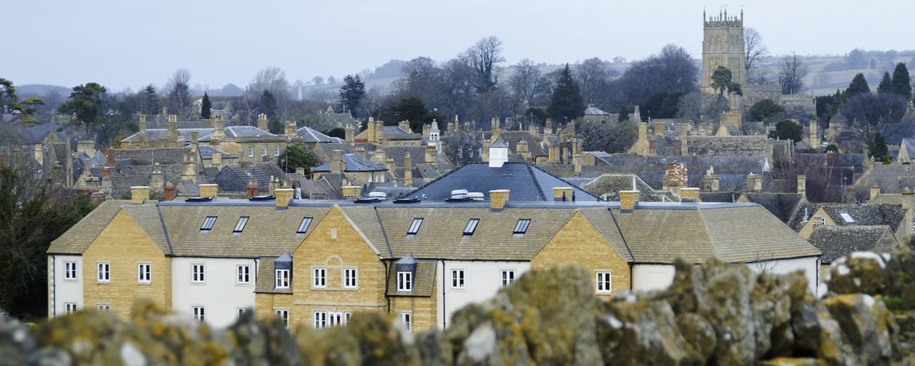 Landschap van de Cotswolds voor een reis door Engeland