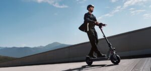 Segway MAX G3 electric scooter in an urban riding scene