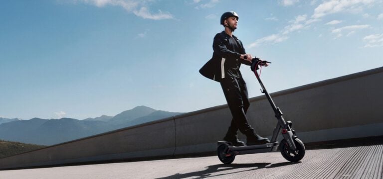 Segway MAX G3 electric scooter in an urban riding scene