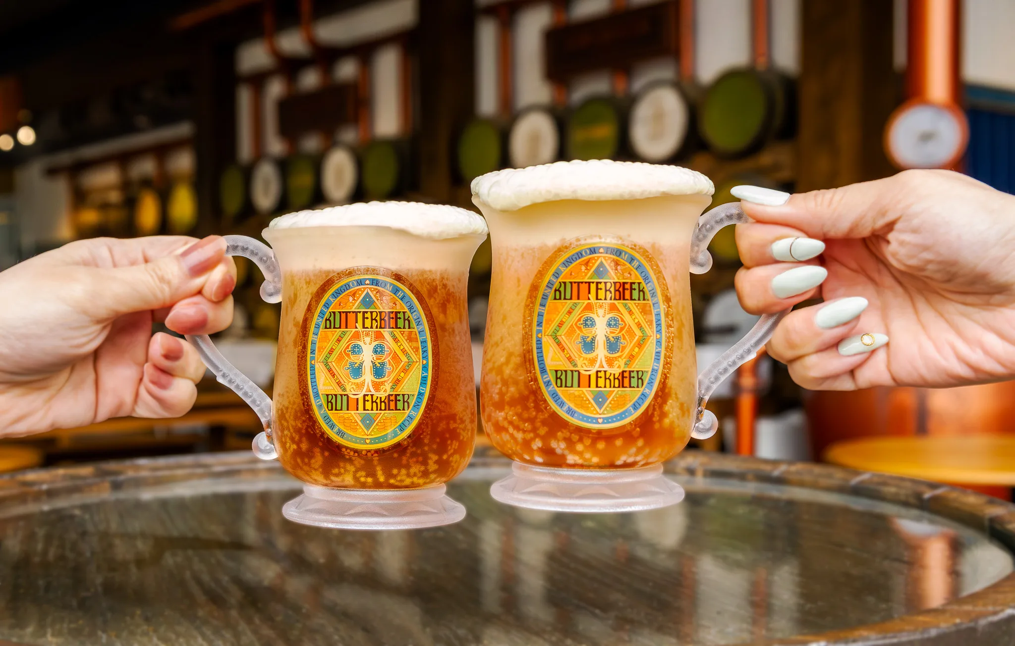 Butterbeer served at Studio Tour Tokyo