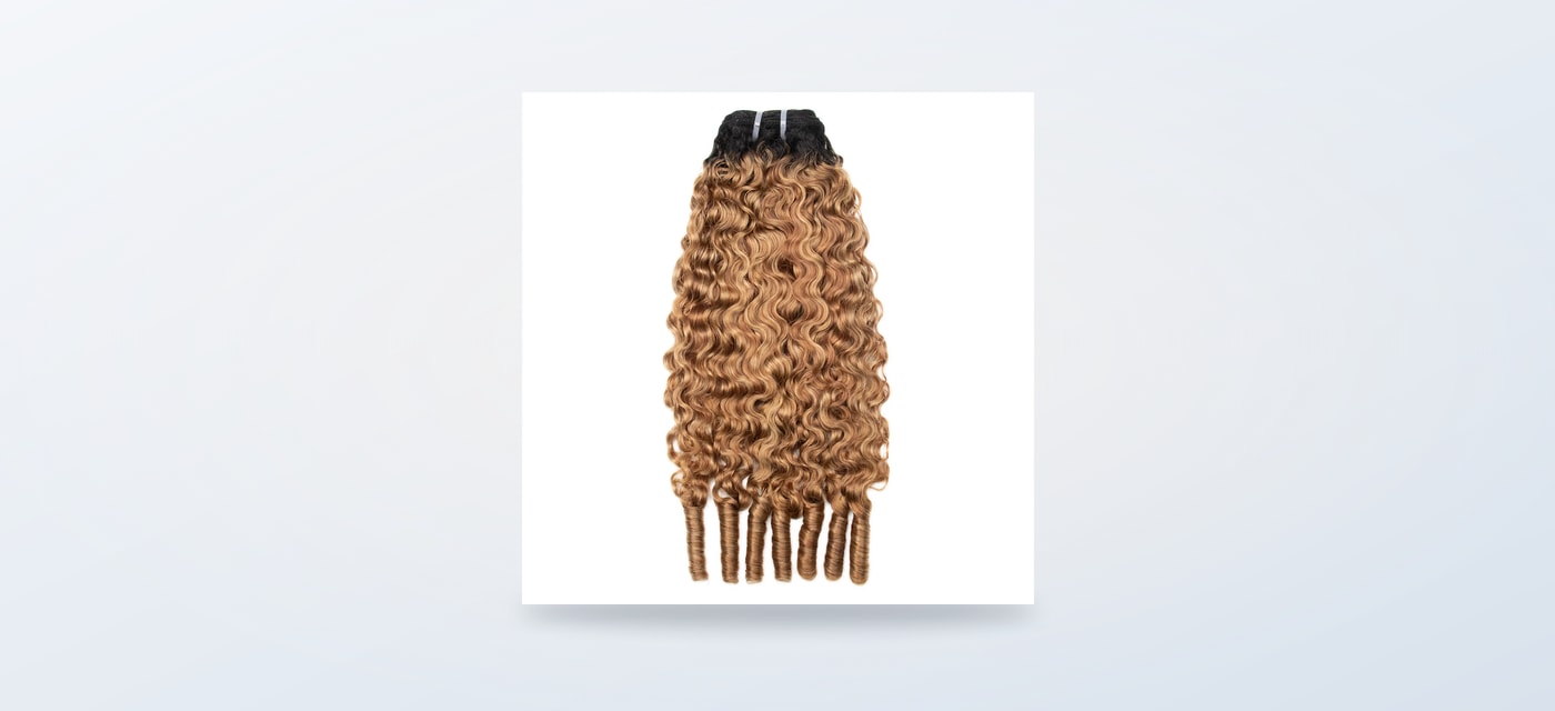 T1B/27/30/613 Burmese water curly weft bundles