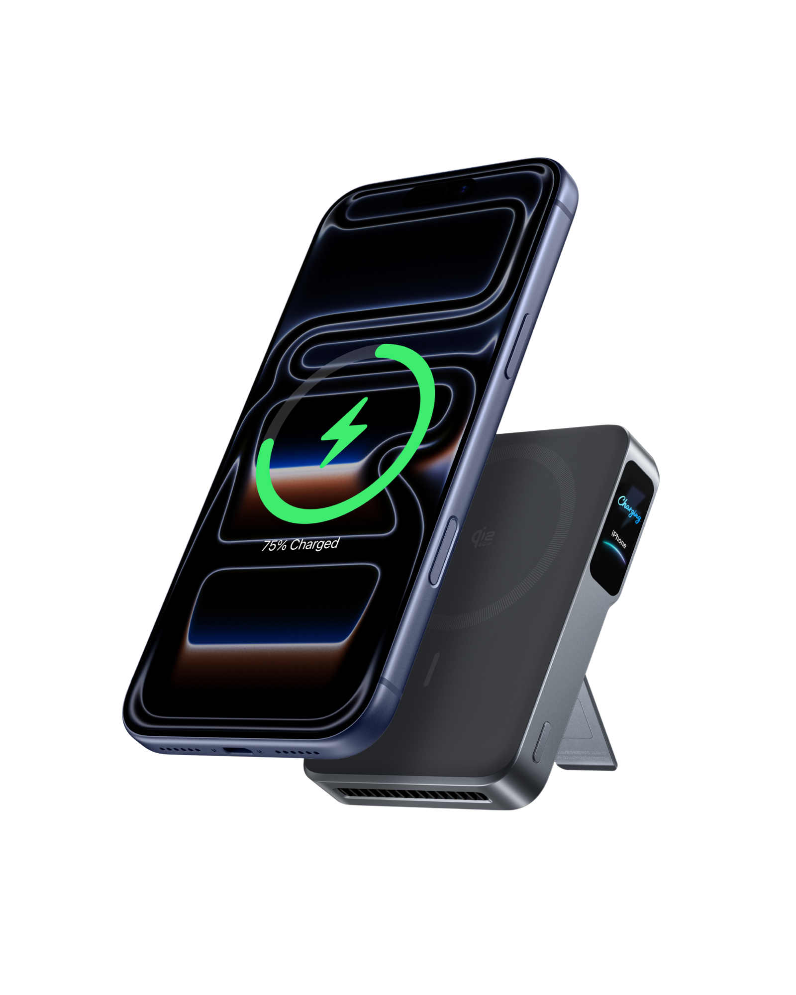 Anker MagGo Powerbank 2 Pro mit Smartphone