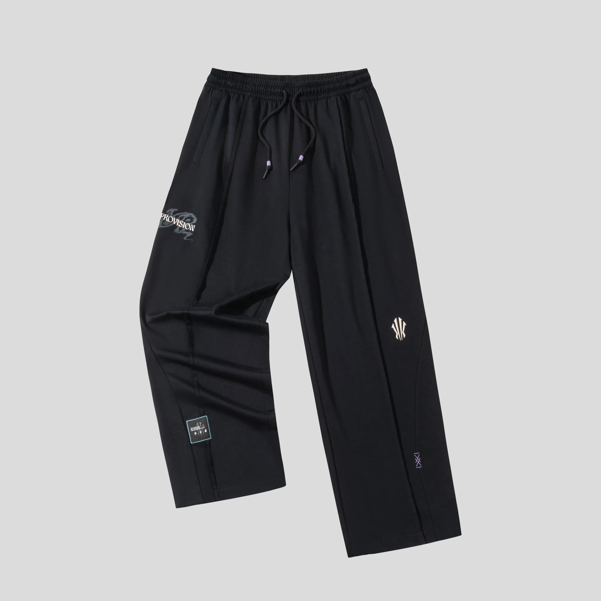 Black KAI knit track pants