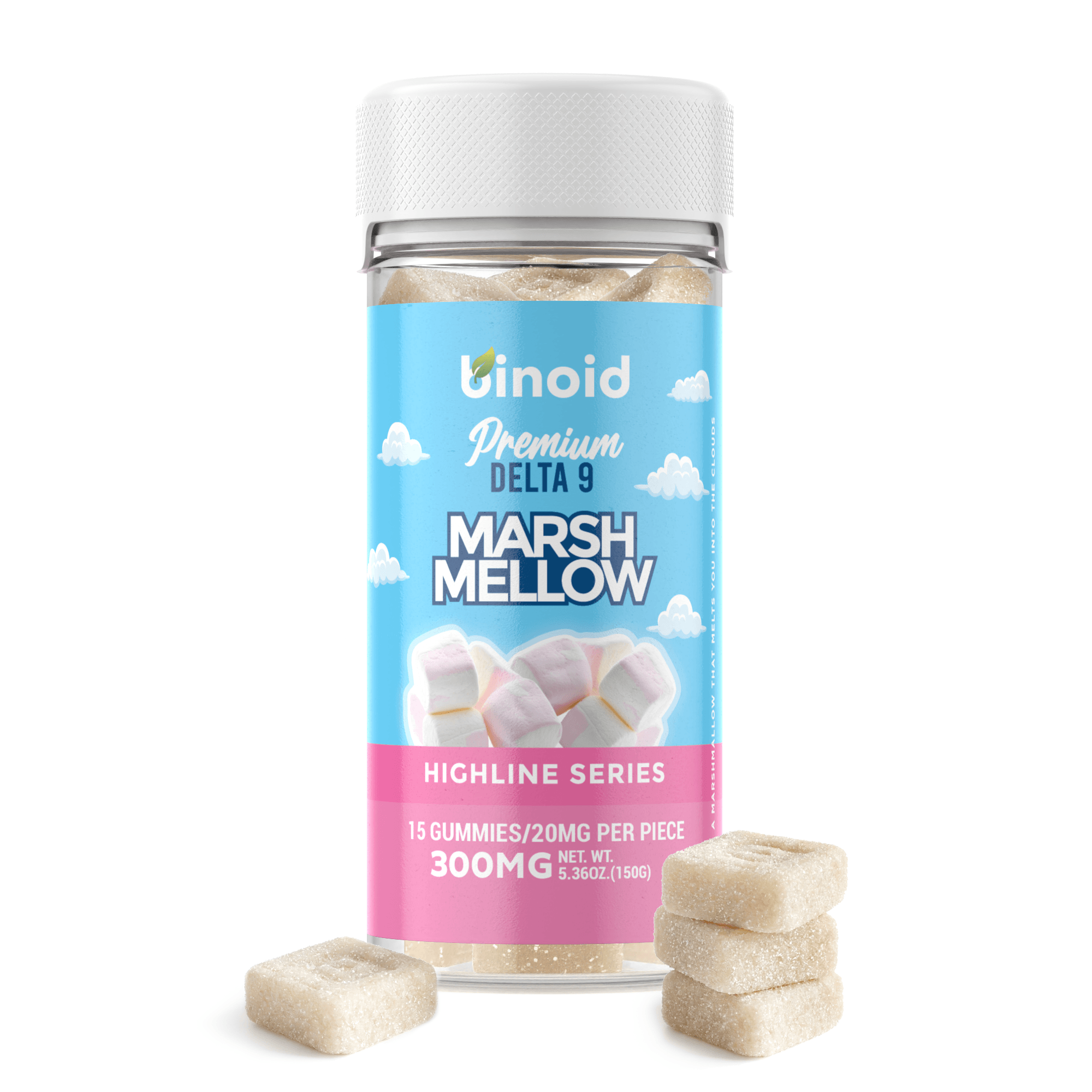 Delta 9 THC Marshmallows package