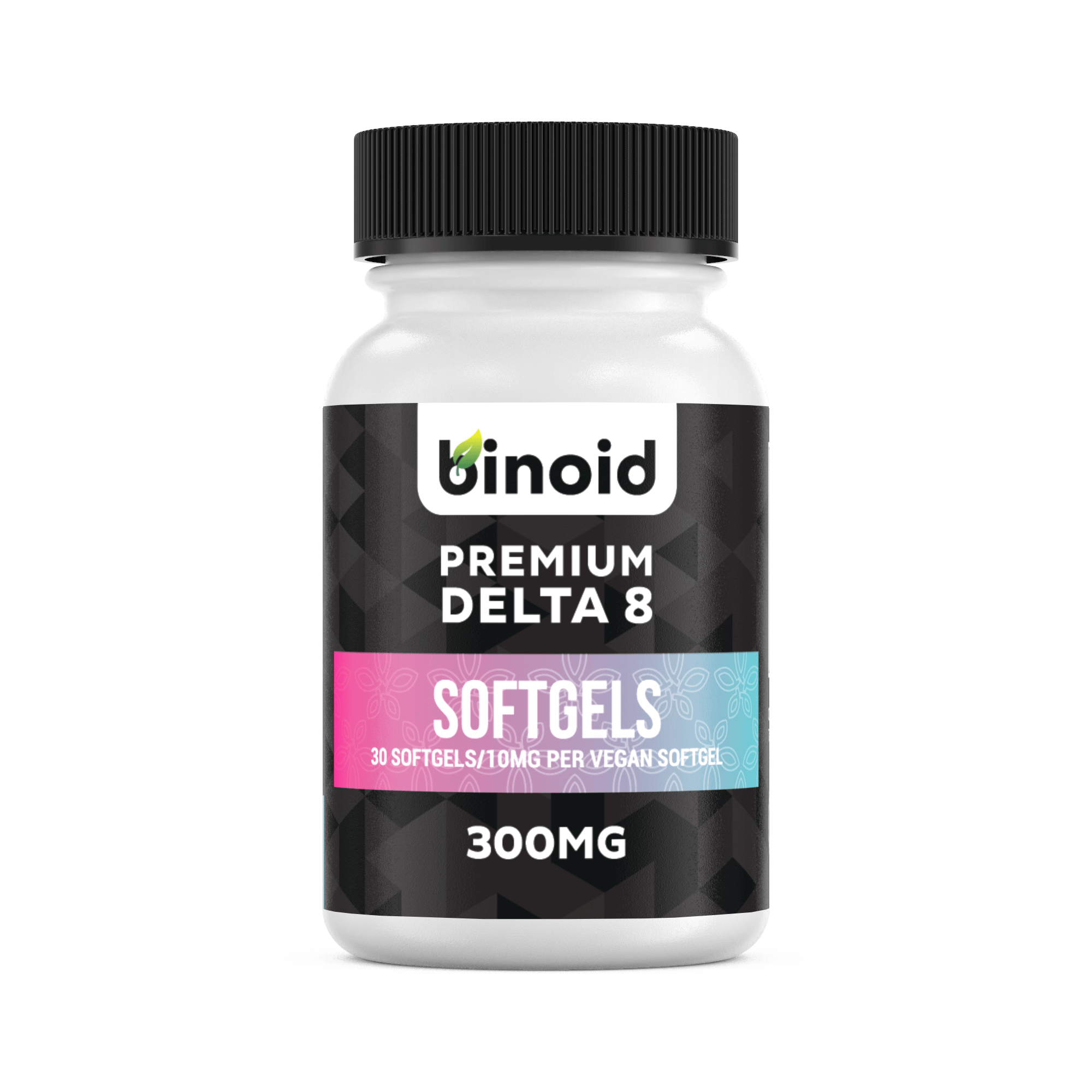 Delta 8 THC softgel capsules bottle