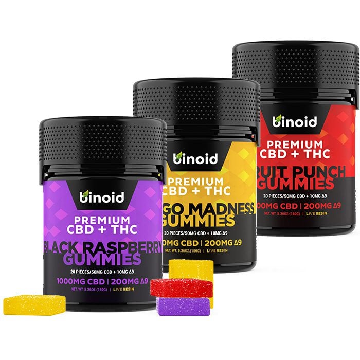 Binoid CBD Delta 9 gummies package