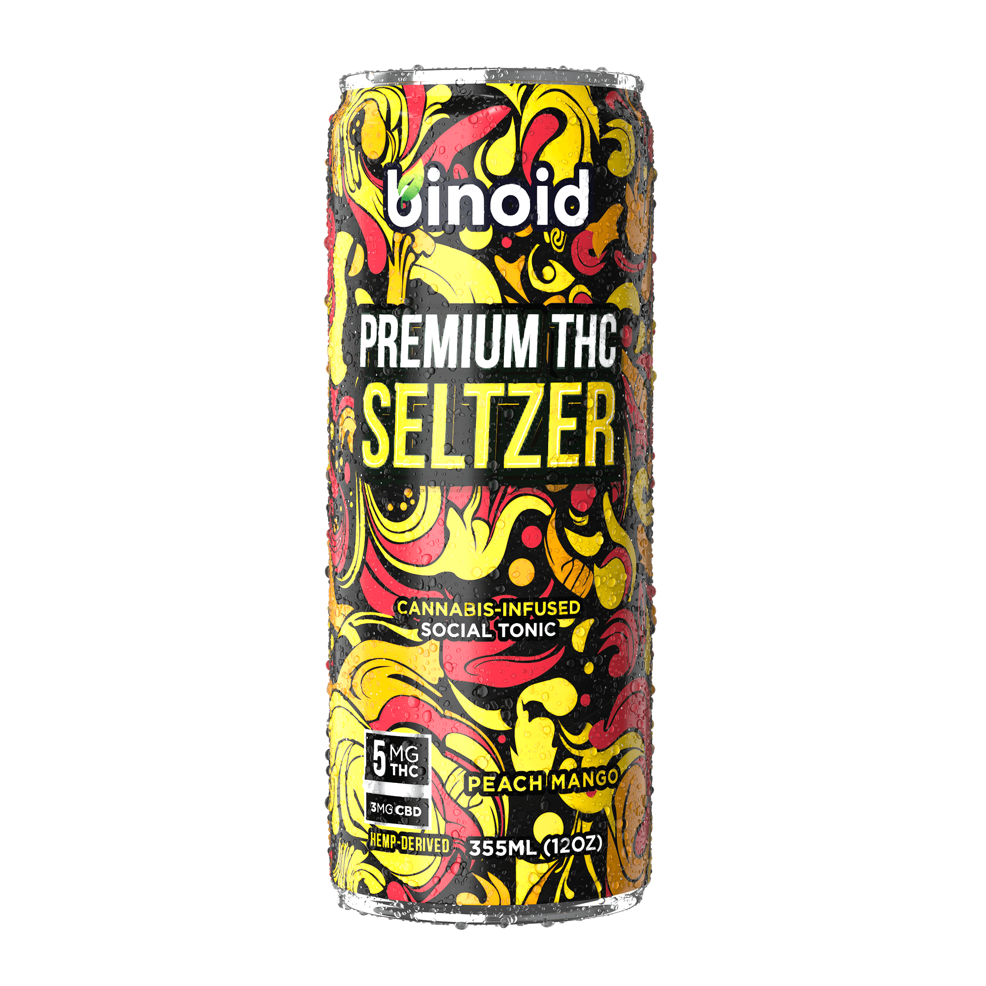 Peach Mango Good Vibes THC Seltzer