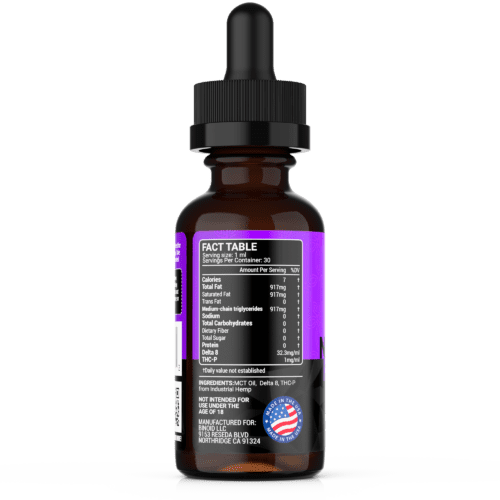 Binoid CBD THC-P tincture bottle
