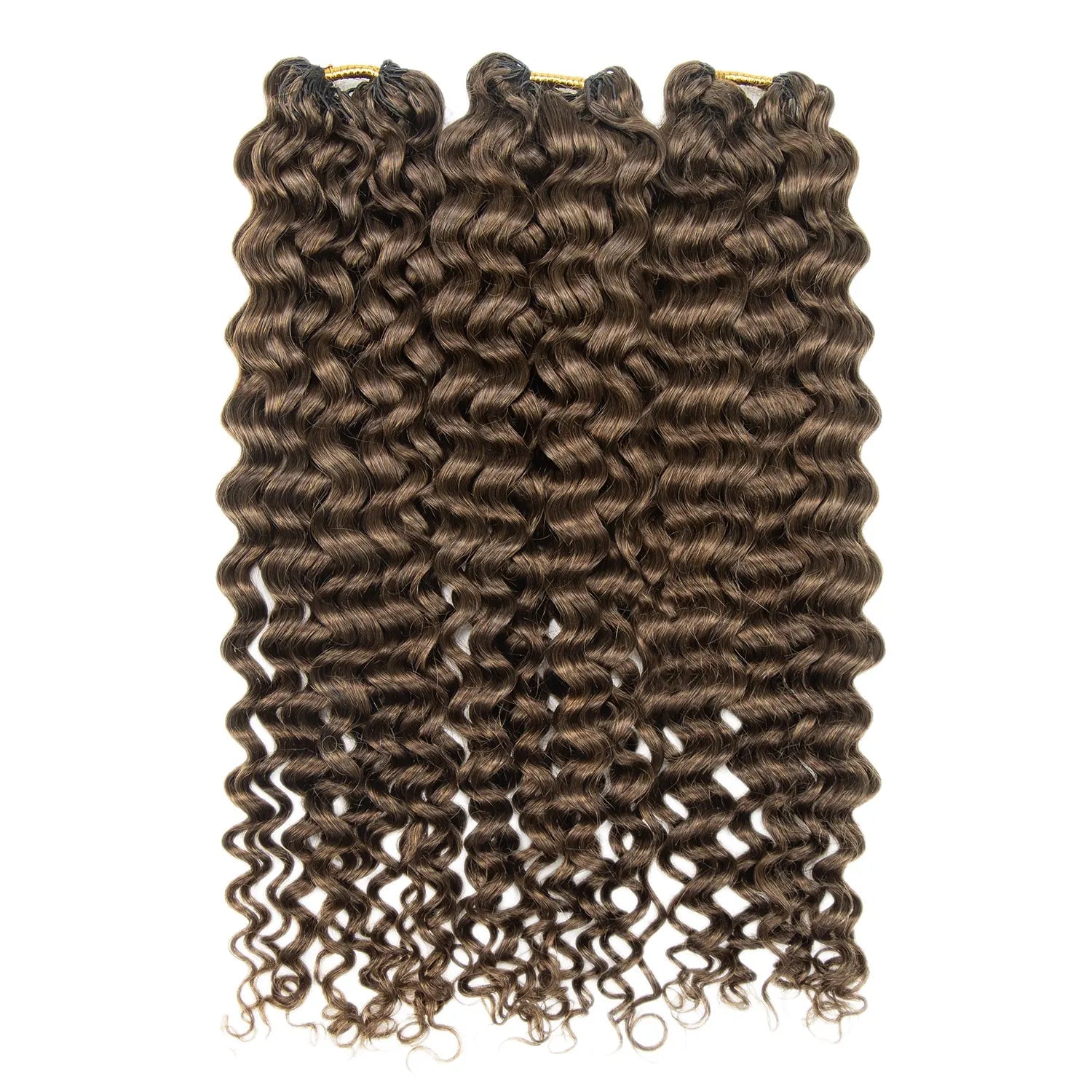 Brown blend water wave crochet hair