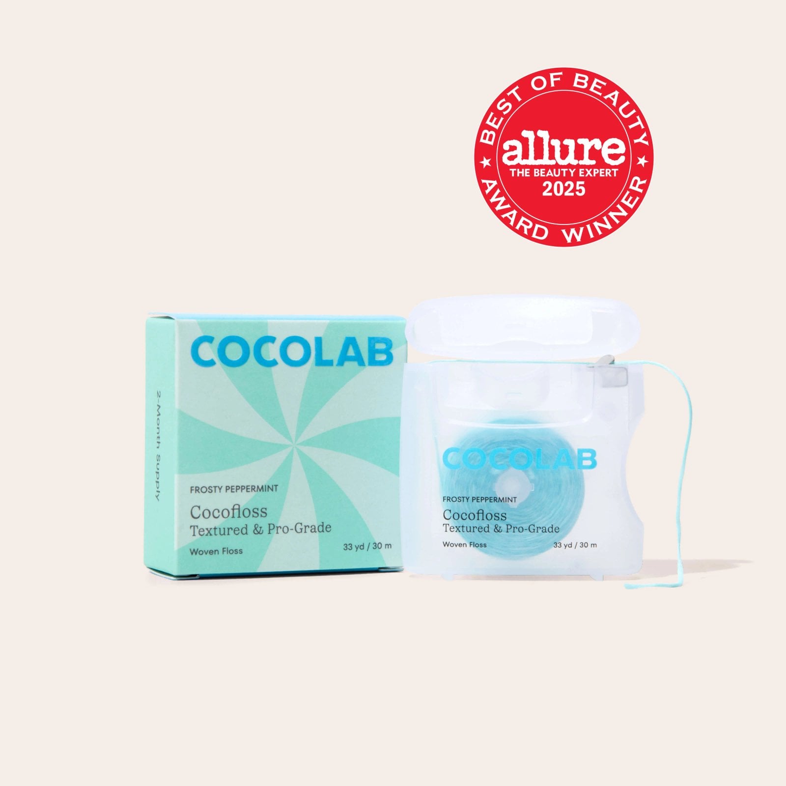 Frosty Peppermint Cocofloss dental floss package