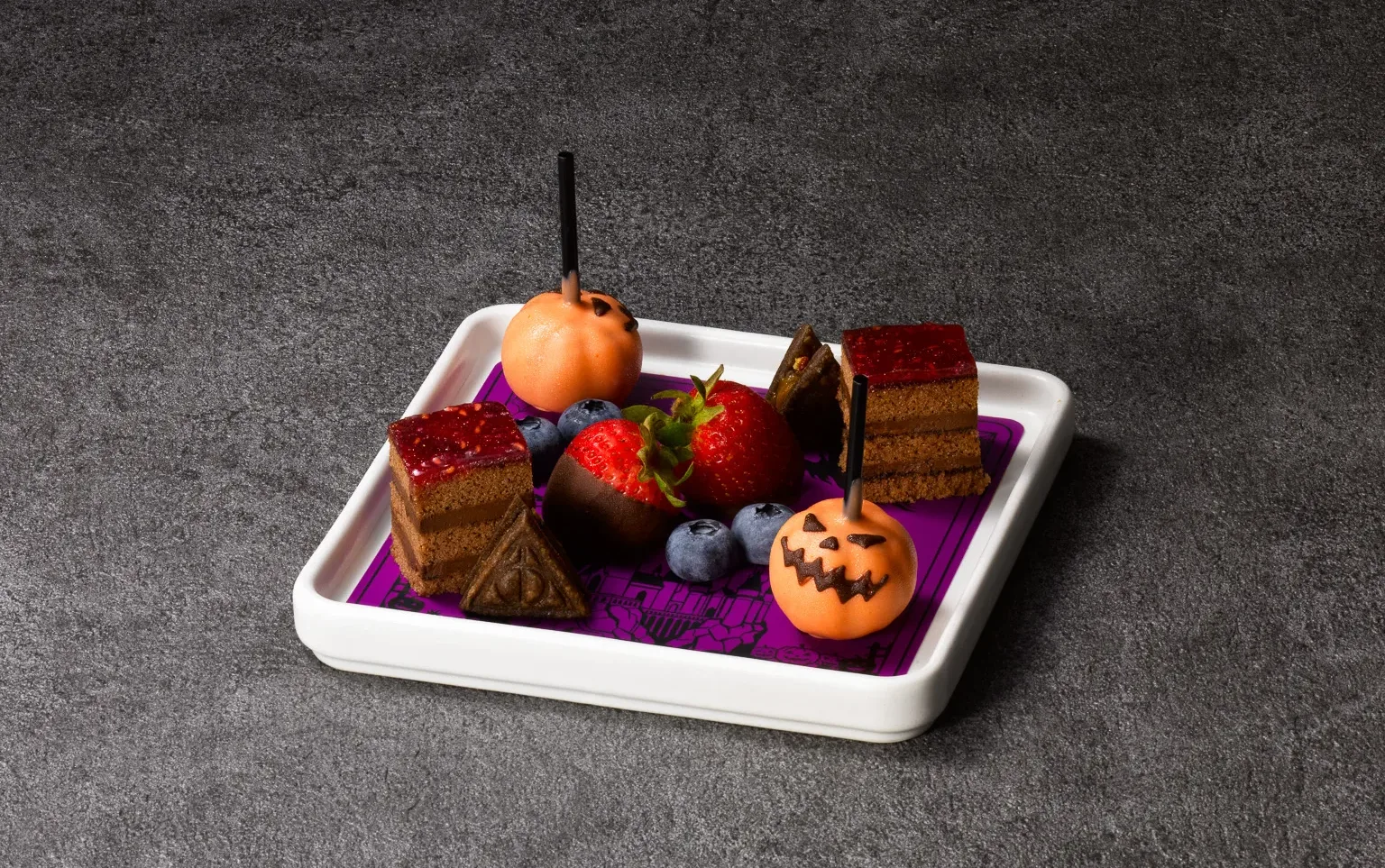 A dessert served as part of Dark Arts Halloween Afternoon Tea