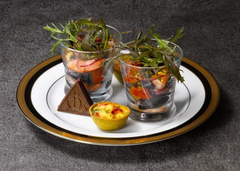 A savoury plate from the seasonal High Tea menu