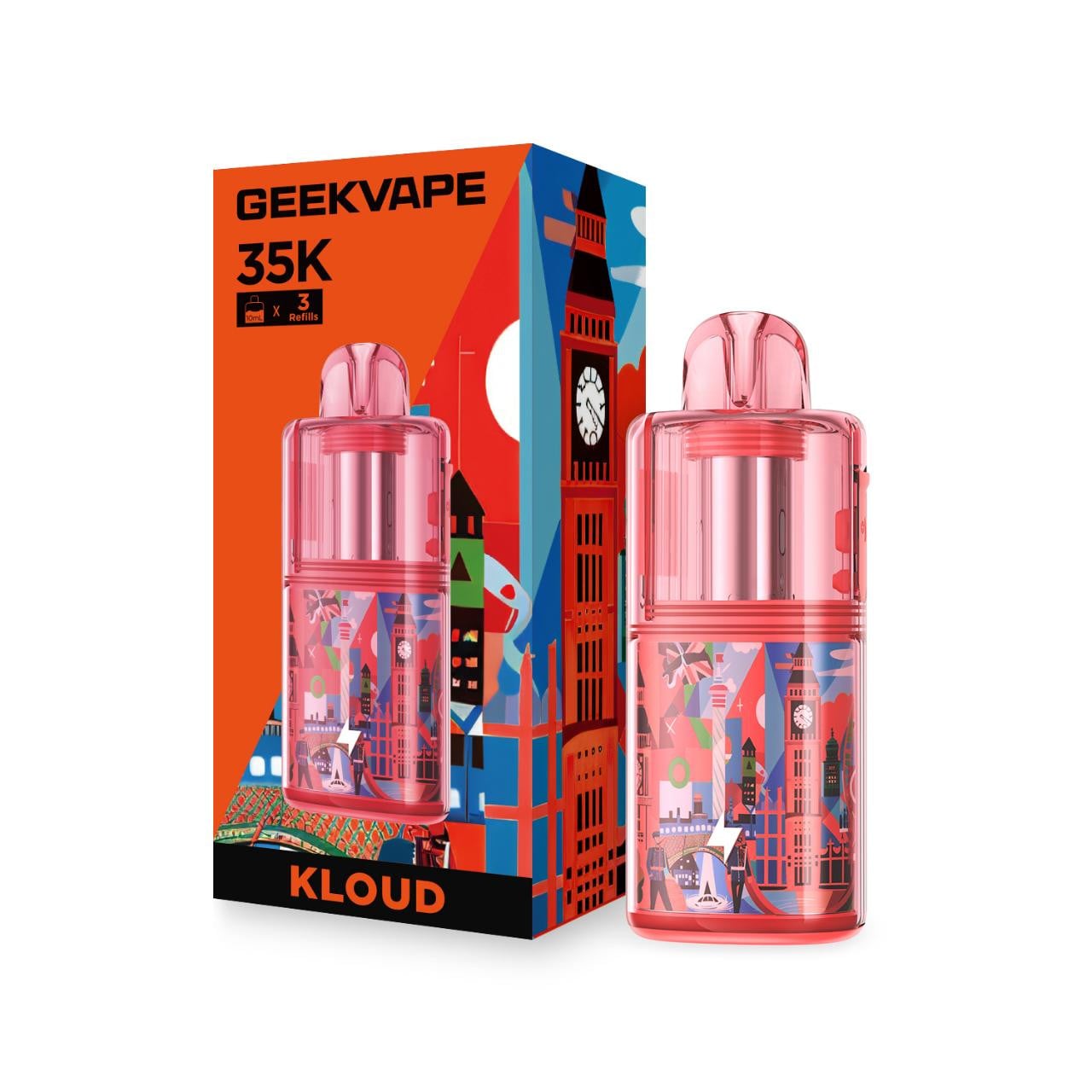 GeekVape Kloud 10ML Pod Kit in vintage red