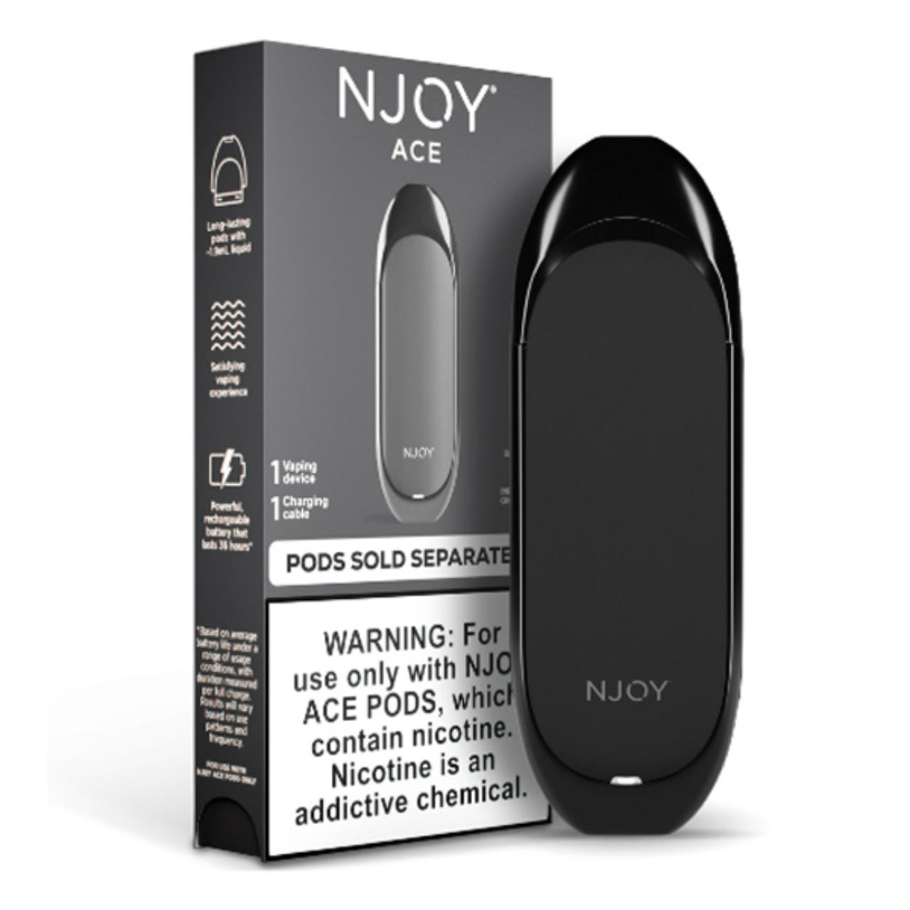 Njoy Ace device in a dark finish
