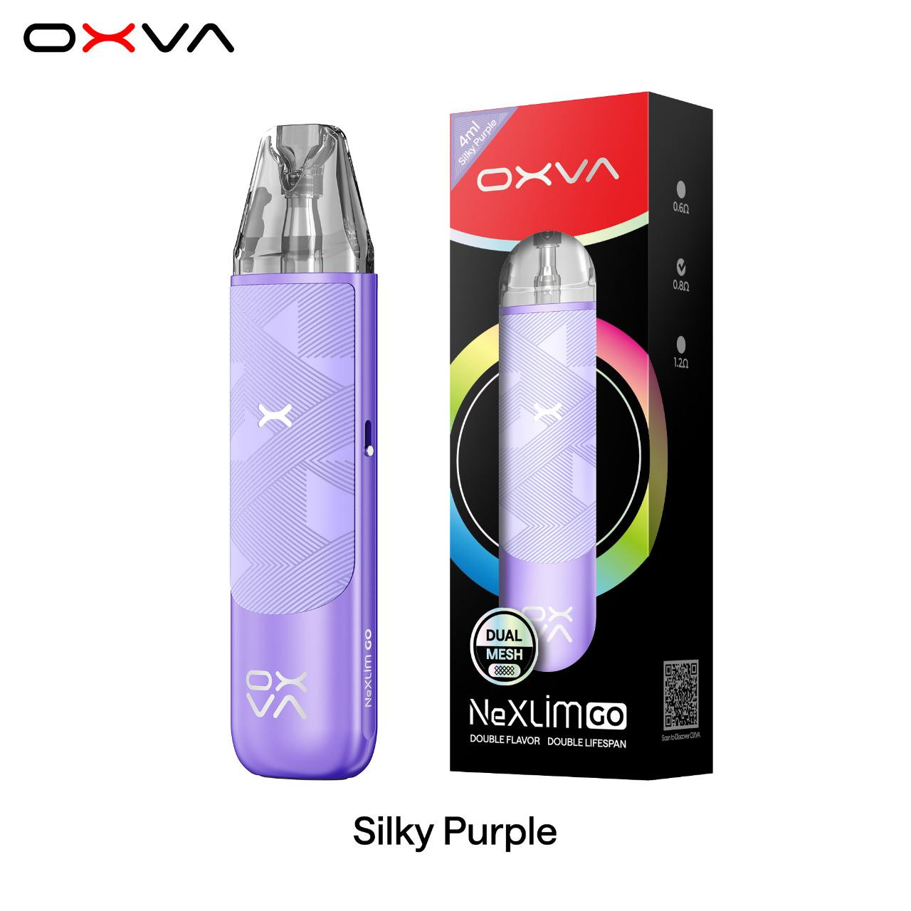 OXVA NeXLIM GO pod kit shown with its retail box