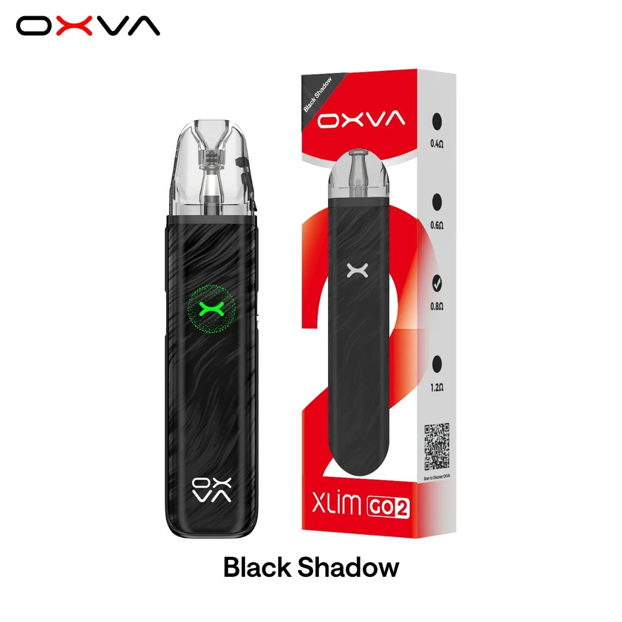 OXVA XLIM GO 2 kit shown with its retail box