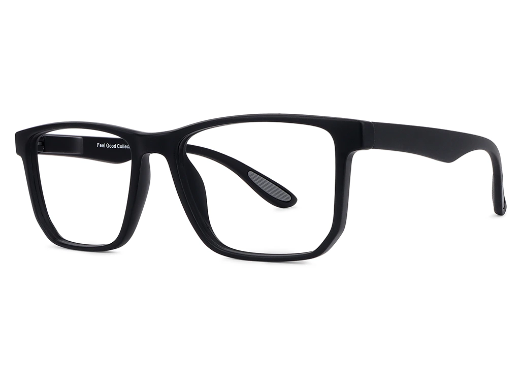 Feel Good Collection Caelan matte black glasses