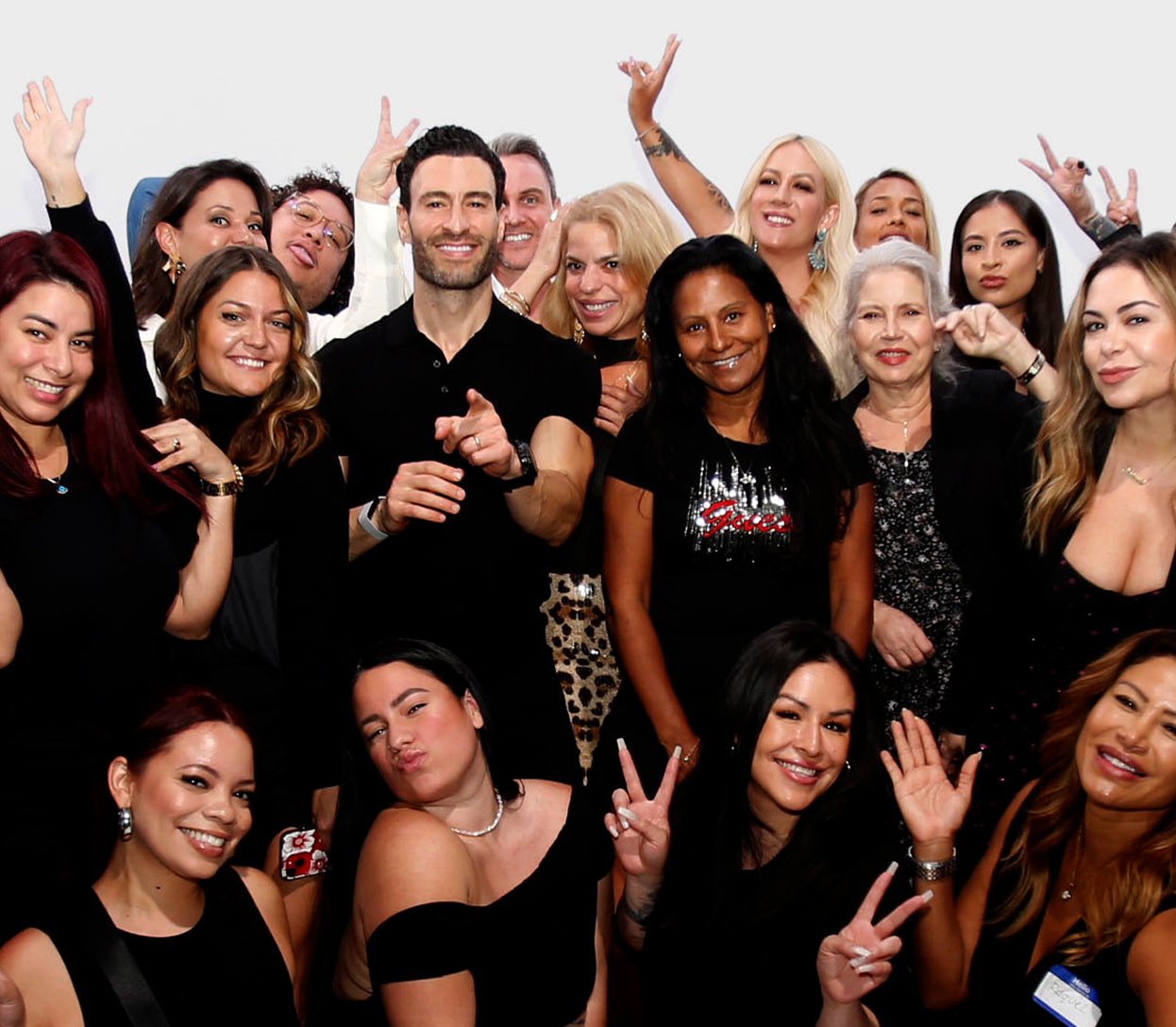 Glamsquad beauty professionals posing as a team