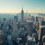 Skyline van New York voor een reis naar de Verenigde Staten