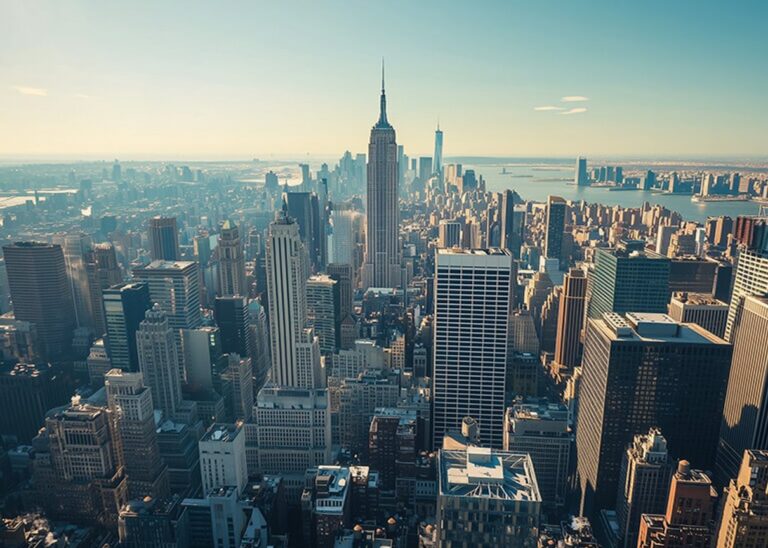 Skyline van New York voor een reis naar de Verenigde Staten