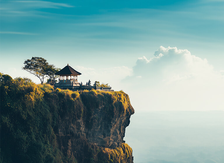 Uluwatu-tempel op Bali voor een reis naar Indonesië