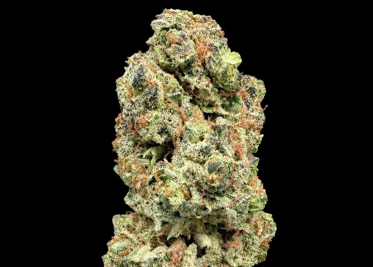 Happy Hour THCA Flower buds shown on Lit Farms product imagery