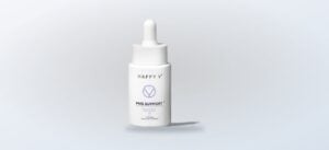 Happy V PMS Support supplement bottle