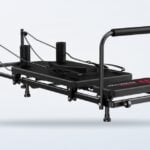 Foldable Pilates reformer machine from the Home Fitness Code UK product range