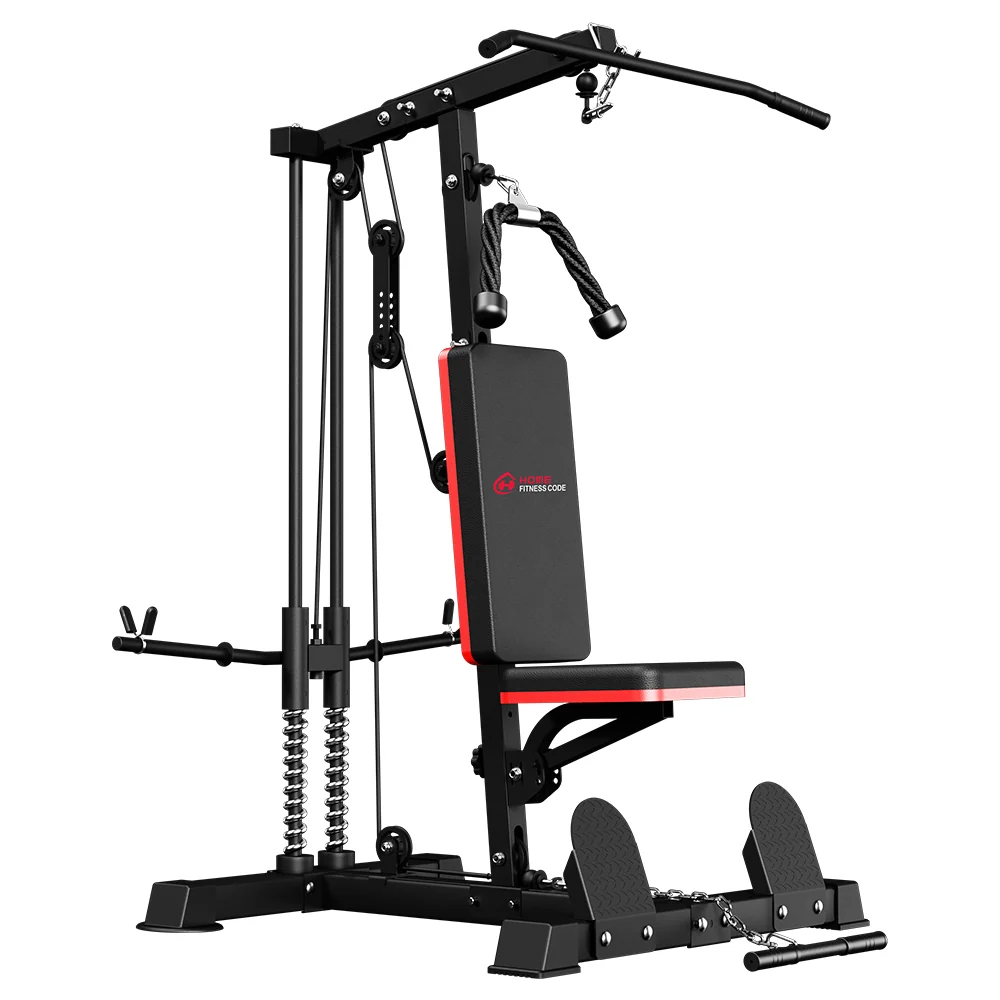 Home Fitness Code lat pulldown and row cable machine