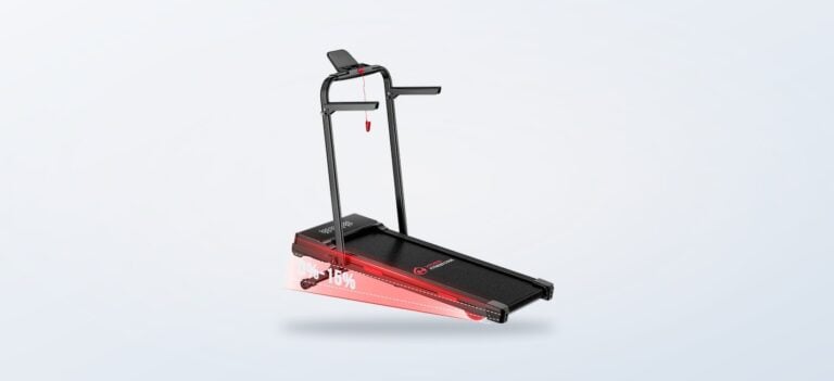 Home Fitness Code Y5 folding treadmill shown on its own