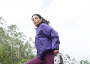 Jackery Explorer 300D portable power station shown outdoors