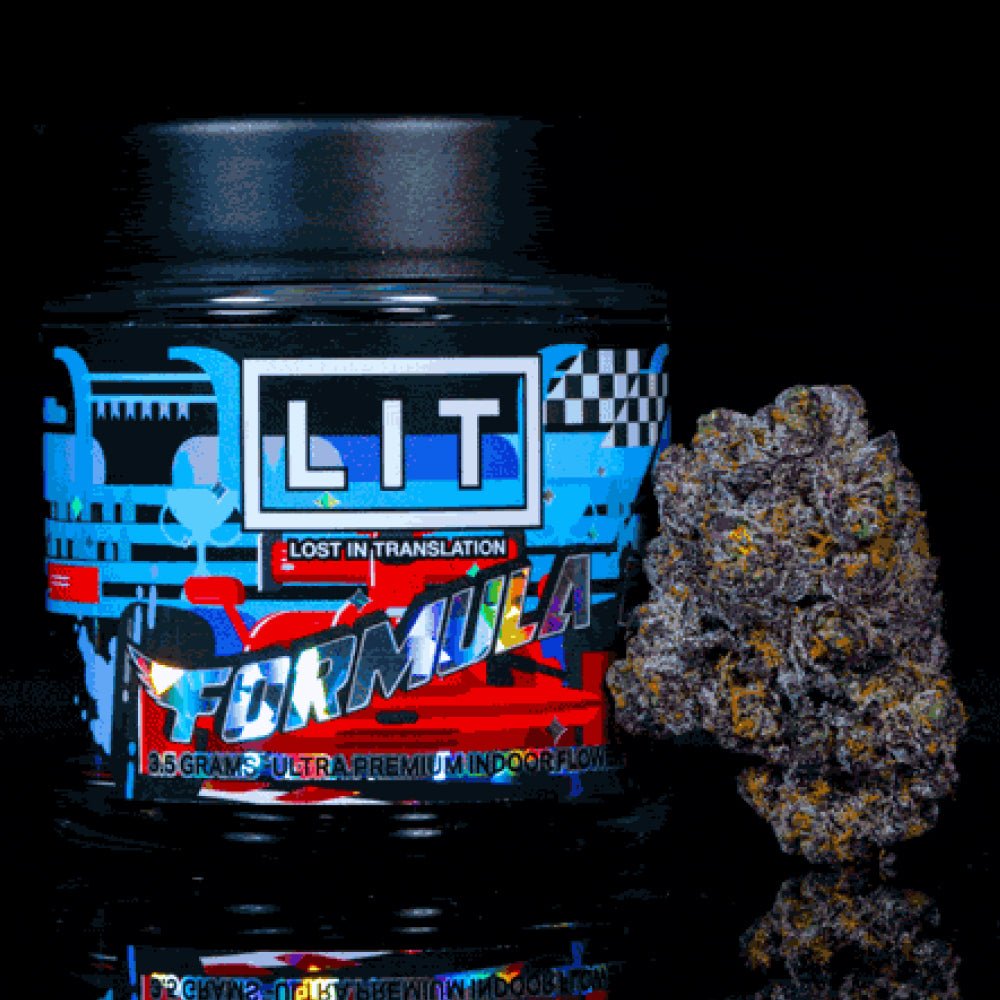 Formula One THCA flower jar