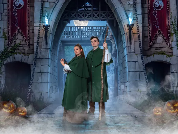 Animation de l Académie de la Garde de Nuit à Plopsaland Belgium