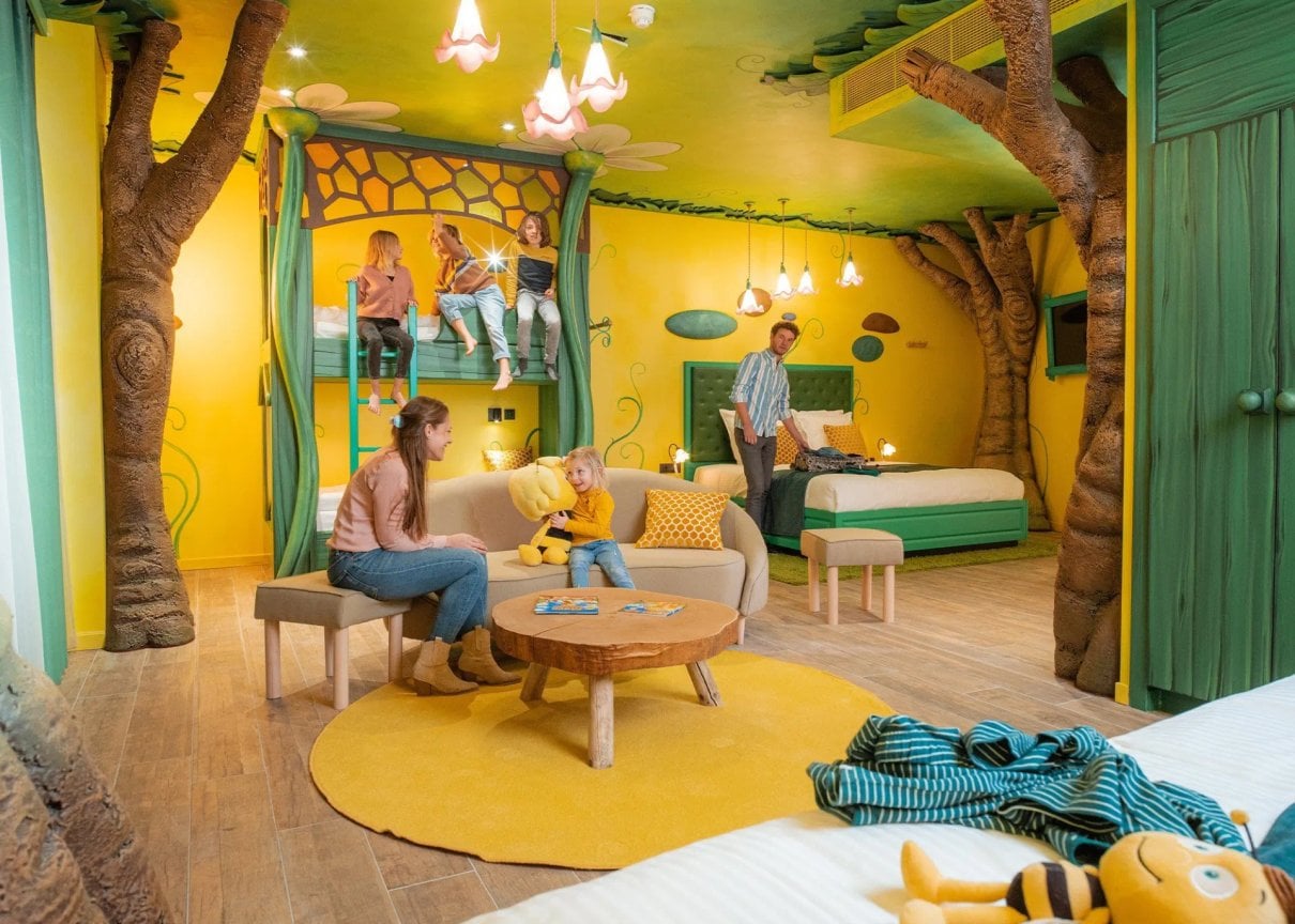 Chambre familiale à thème au Plopsa Hotel
