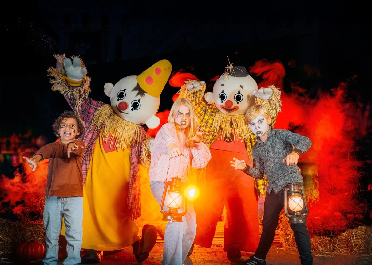 Décor et ambiance de Halloween Celebration à Plopsaland Belgium