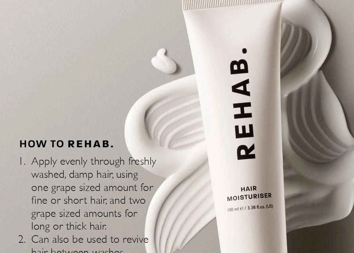 Hair Moisturiser shown as part of a hair care routine