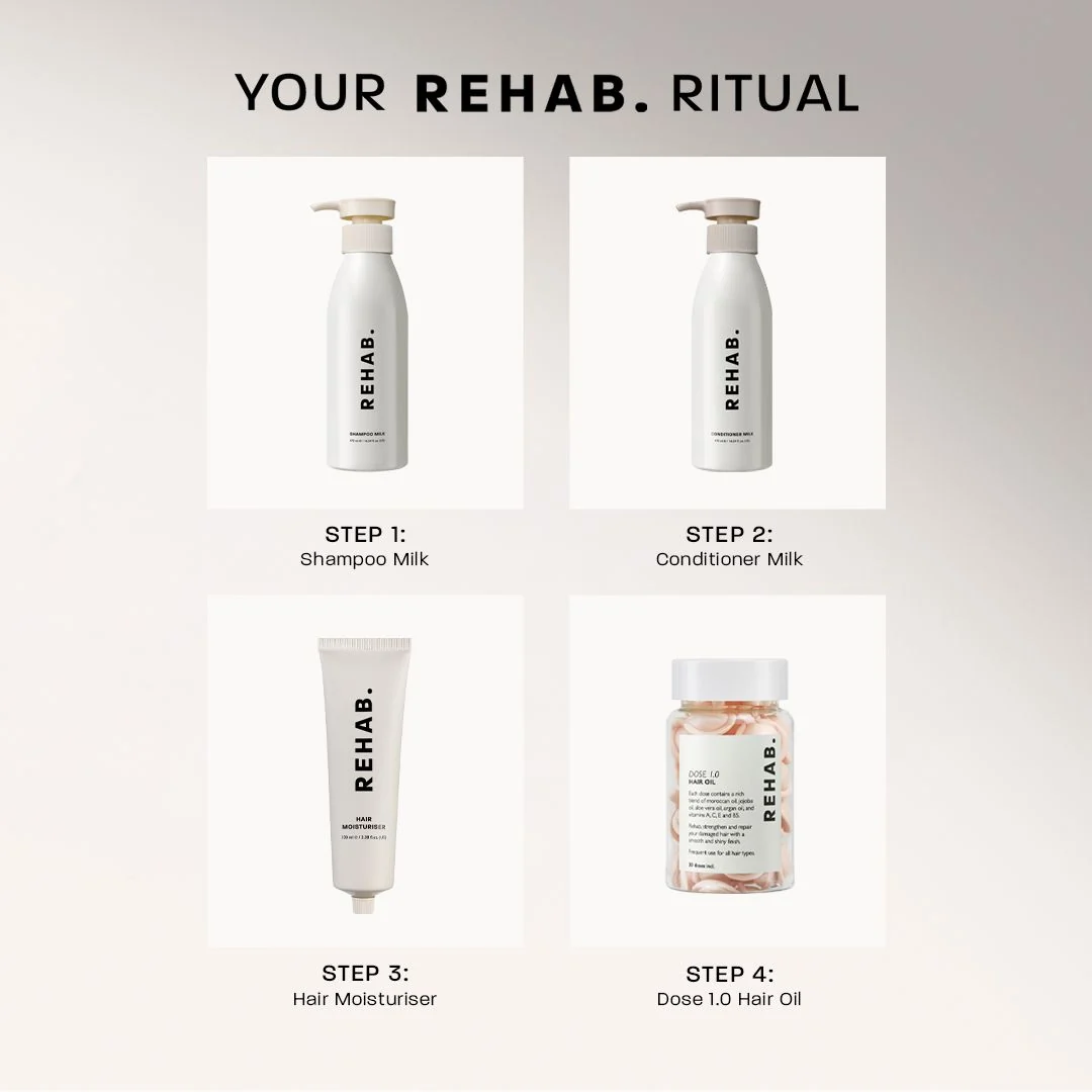 Hair Moisturiser in a hair care routine setting