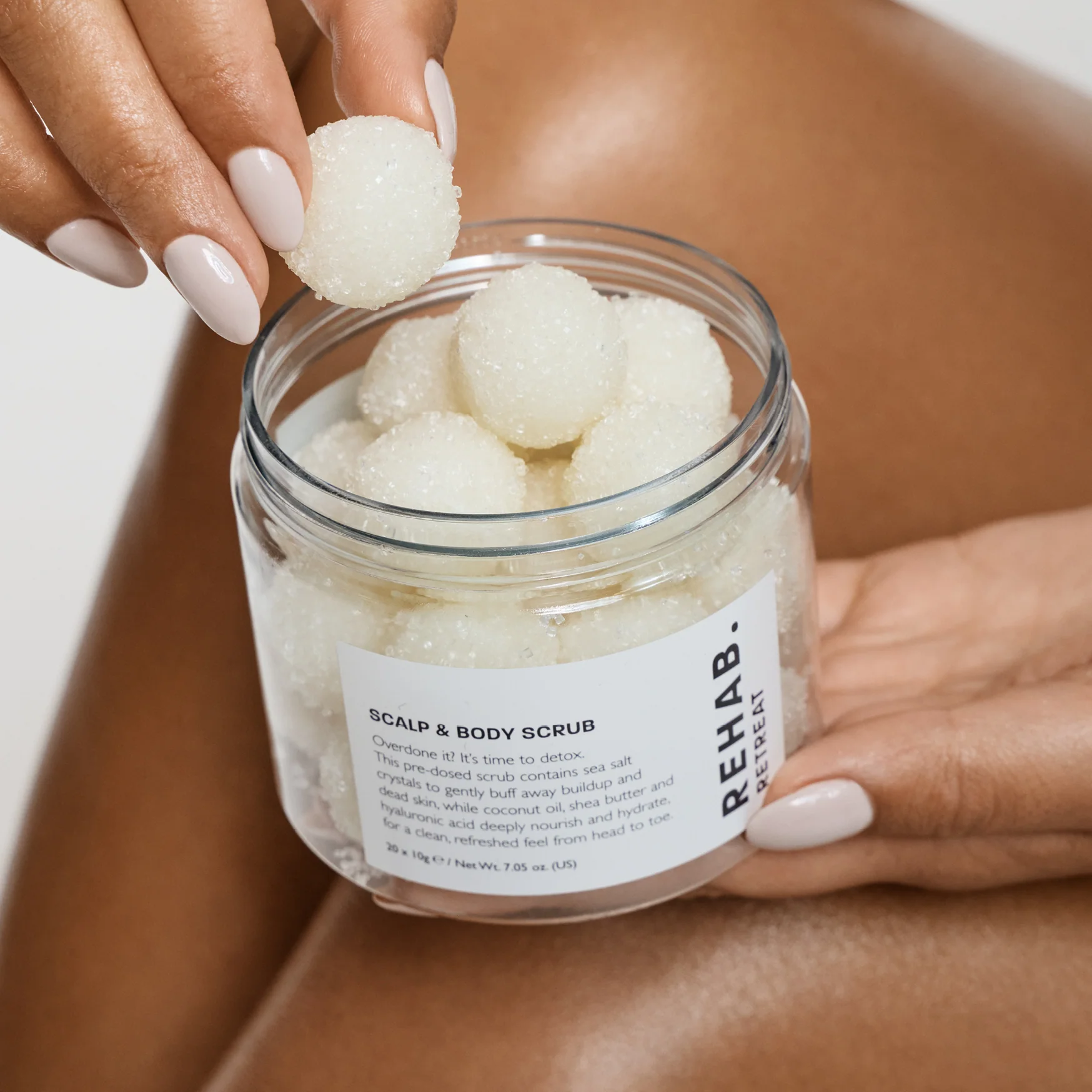 Model photographed for REHAB Your Hair haircare campaign