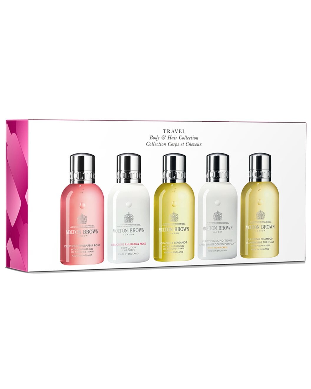 Molton Brown London travel body and hair collection