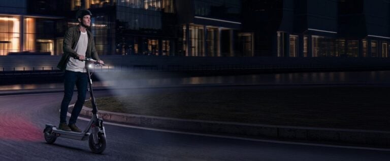 Segway Max G3 Plus electric scooter in a product lifestyle scene